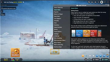 Screenshot regole Ice Fishing